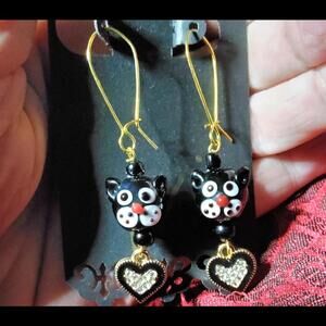 Google Eyes Cat Earrings